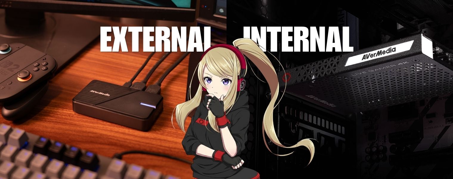 Internal vs. External. AVerMedia lineup side by side