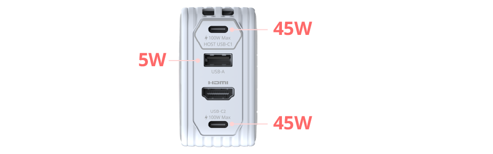 Three-port charging