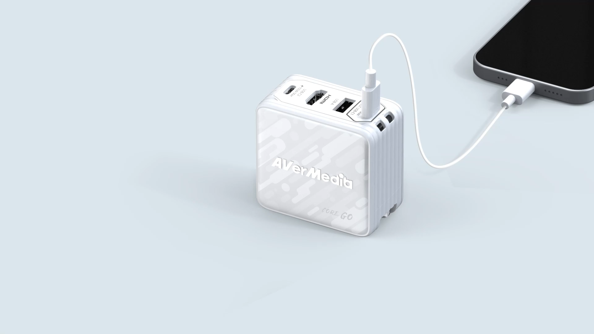 CORE GO GC313 3in1 充電器 大画面モニターへの出力・USBハブ機能