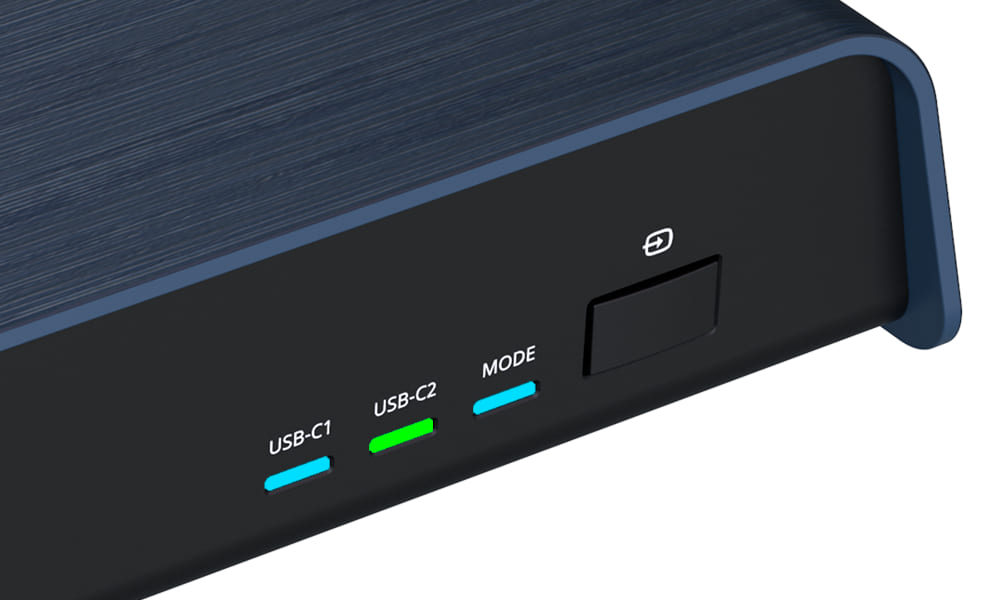 LED green: USB 2.0 detected